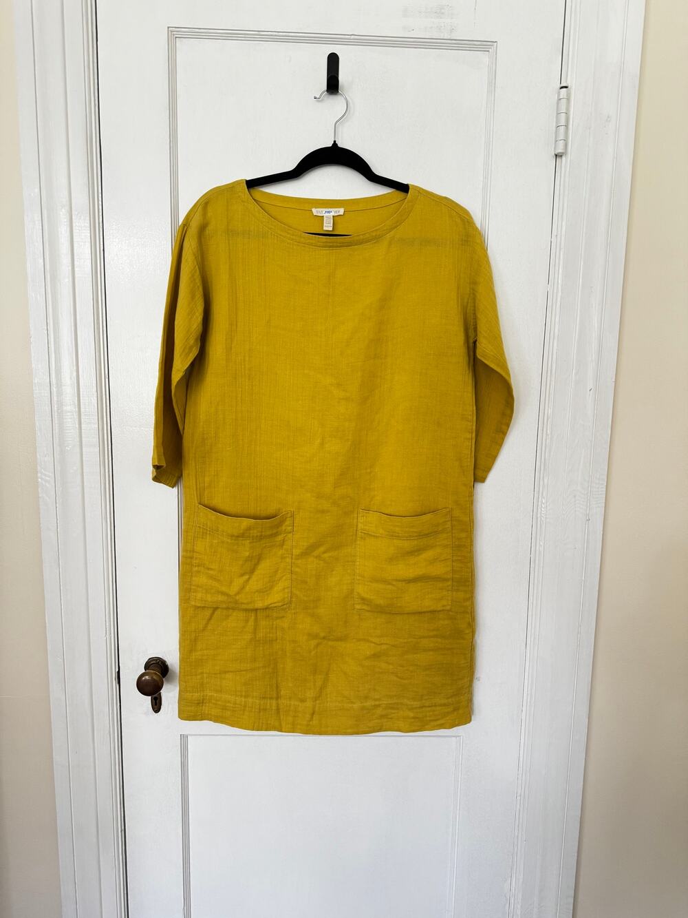 NWOT Eileen Fisher Organic Cotton Boat Neck Dress